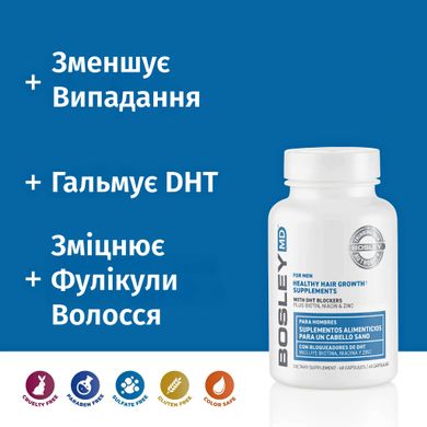 BosleyMD Healthy Hair Growth Supplements For Men