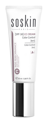 Soskin CC Cream Color Control 3 in 1 SPF30